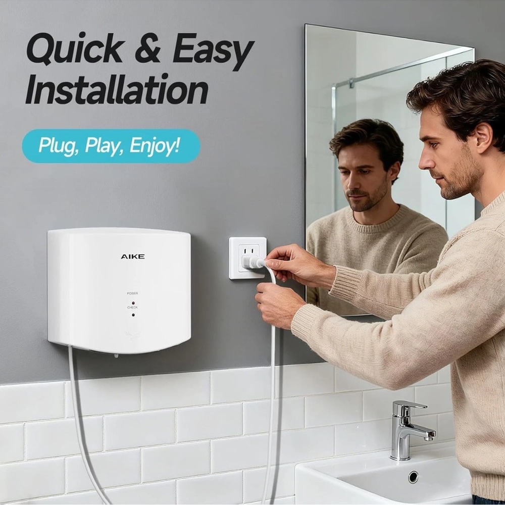 AIKE Air Compact Hand Dryer - Picture 5 of 12